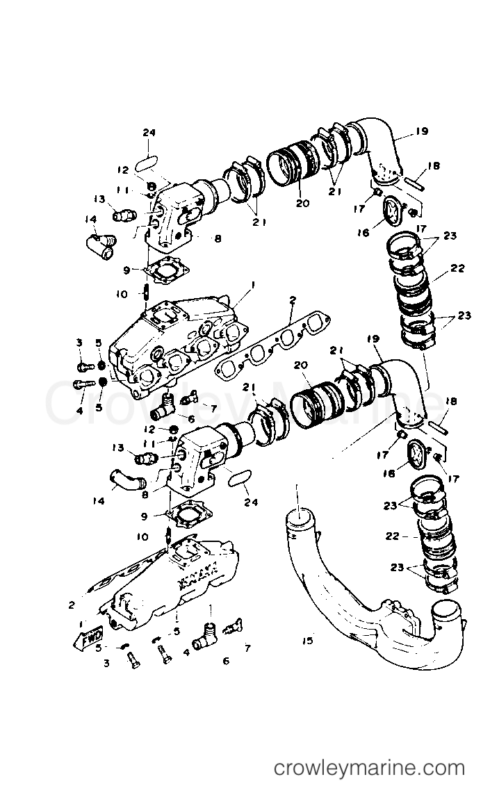 Yamaha Motors V8_7.4_ENGINE_EST - EXHAUST SYSTEM