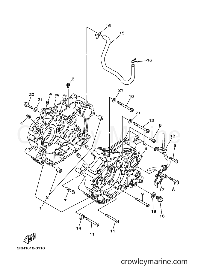 Yamaha Motors XVS250 (5KR2) [050] - CRANKCASE
