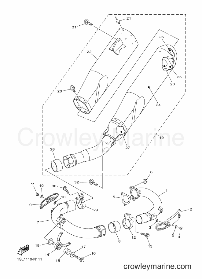 2016 Dirt Bike YZ450F - YZ450F (B116) [010] - EXHAUST