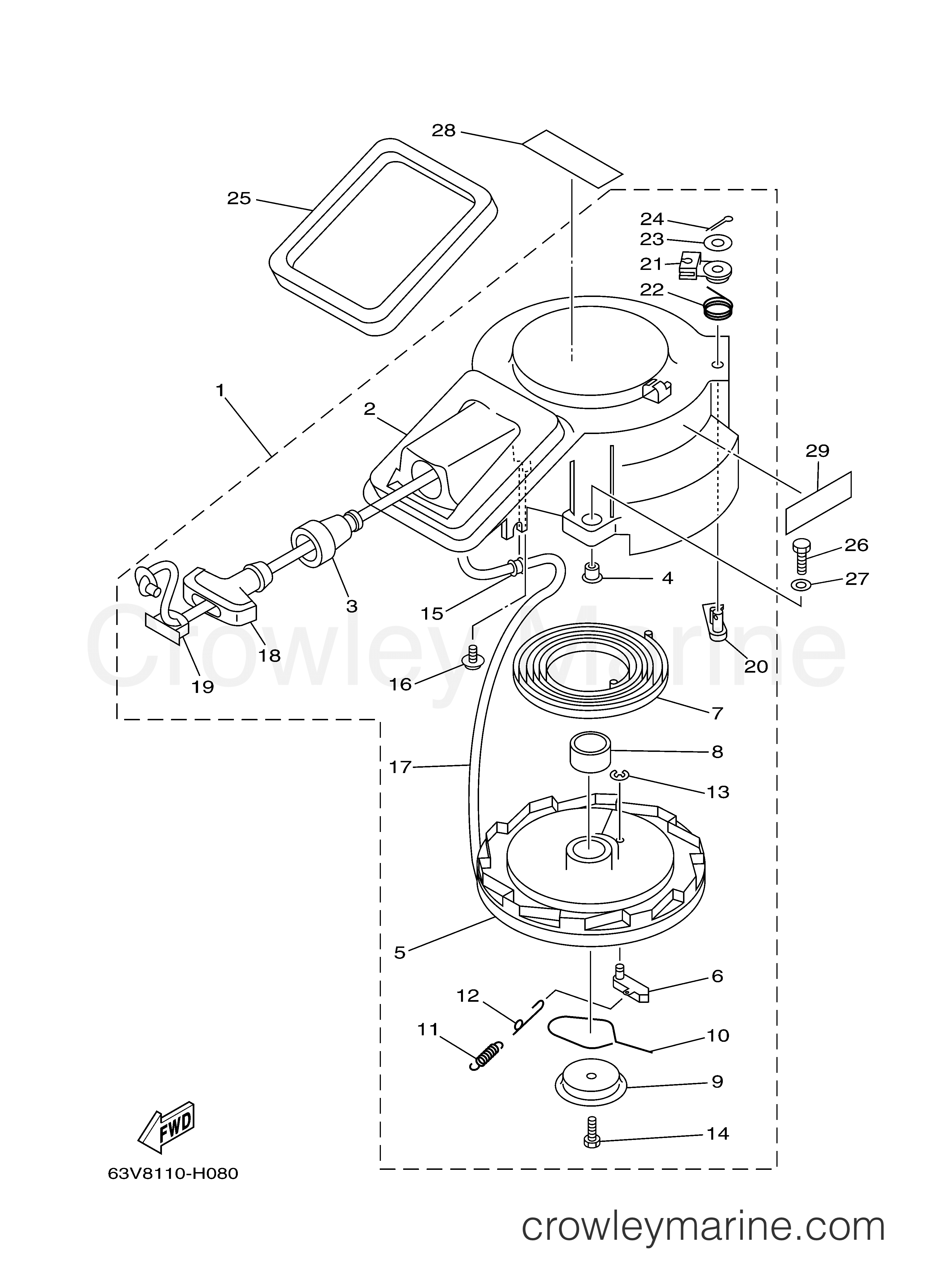 Yamaha Motors 15MSH - STARTER