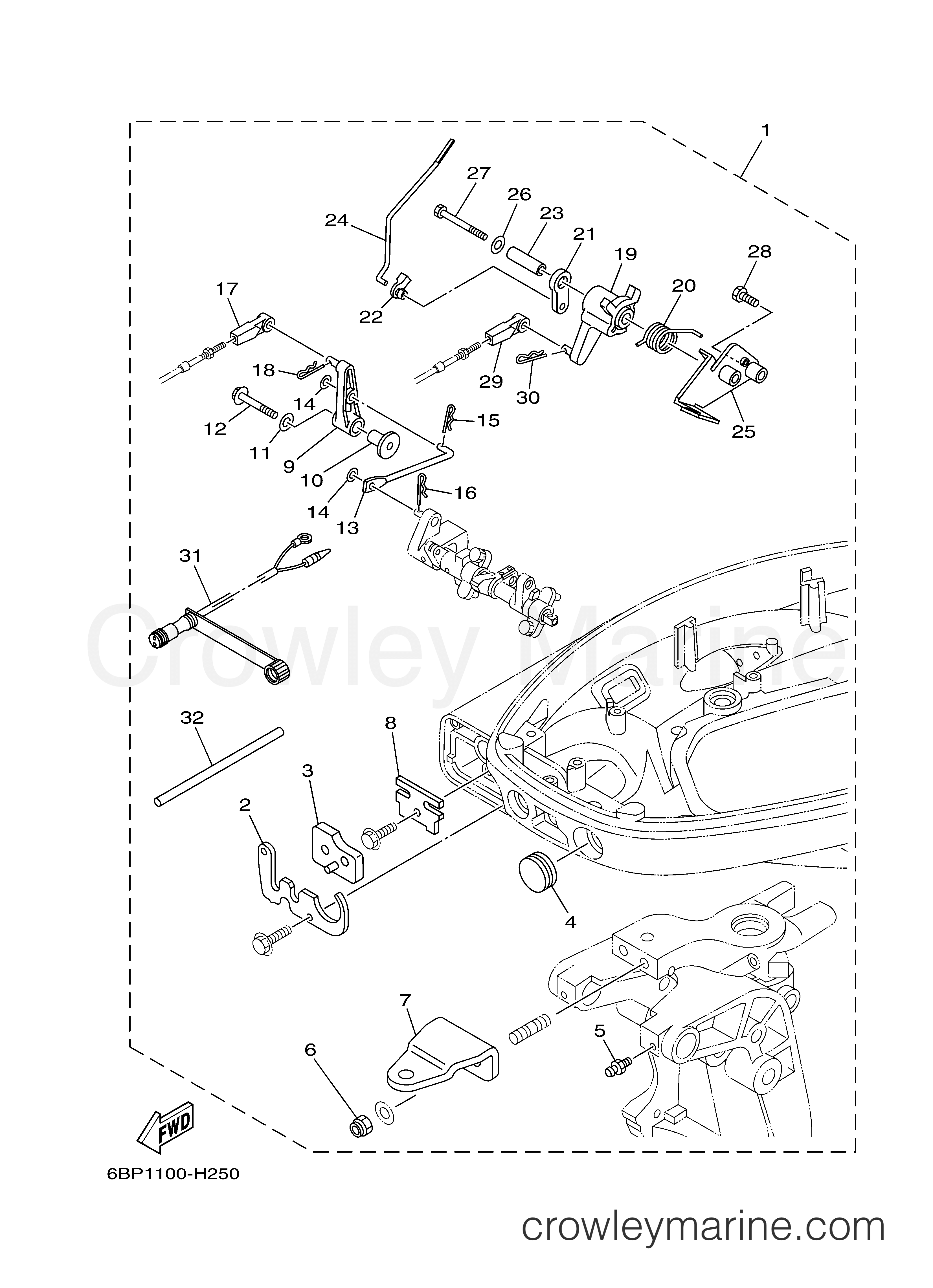 Yamaha Motors F25LMHB - REMO CON ATTACHMENT