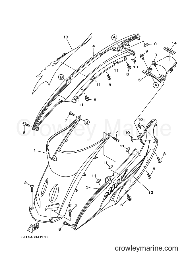 2005 Scooter AL115C - AL115C (5TL2) [010] - SIDE COVER