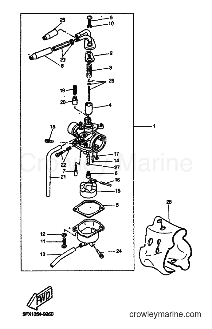2000 Scooter EW50 - EW50 (5LH1) [020] - CARBURETOR