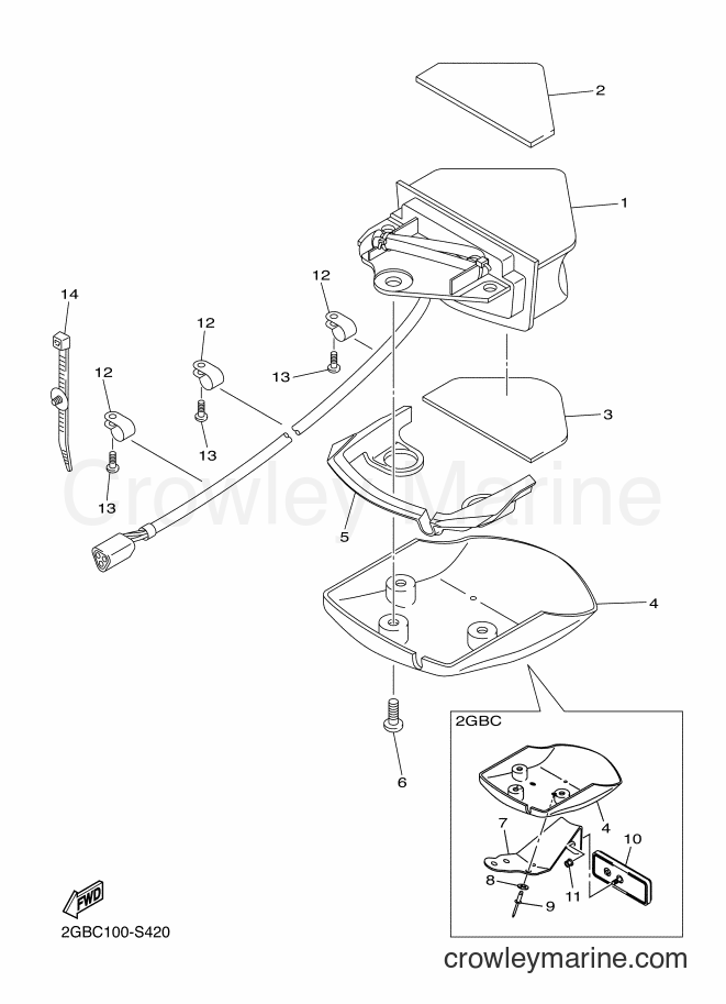 2017 Dirt Bike WR250F - WR250F (2GBD) [010] - TAILLIGHT