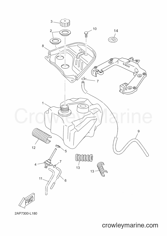 2013 Scooter YN50E - YN50E (2DK2) [010] - FUEL TANK