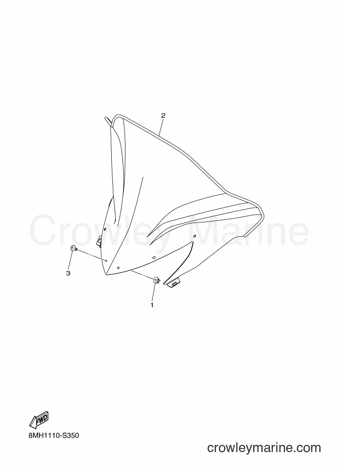 Yamaha Motors SRS10LD (8MB1) [010] - WINDSHIELD