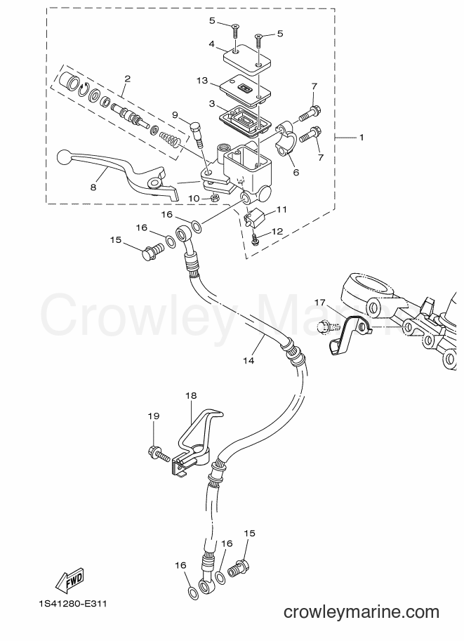 2009 Street Bike YBR250 - YBR250 (5D13) [010] - FRONT MASTER CYLINDER