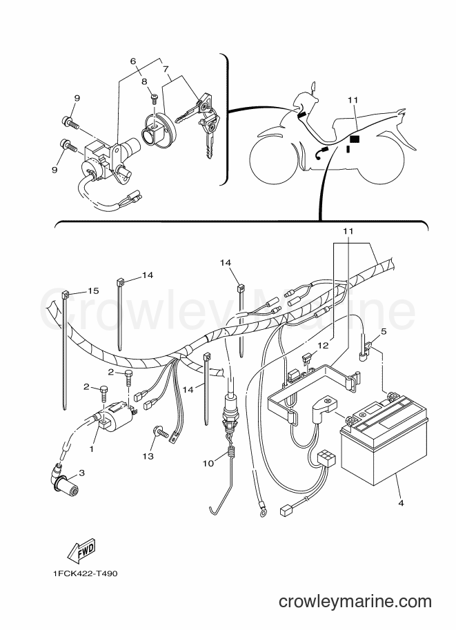 Yamaha Motors T115FL-5 (1FCK) [010] - ELECTRICAL 1