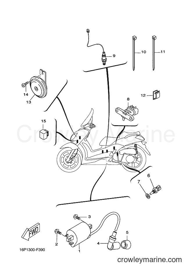 Yamaha Motors VP125 (16PA) [010] - ELECTRICAL 2