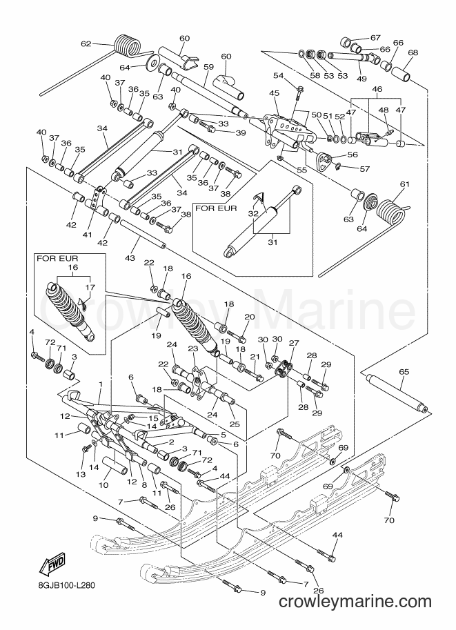 2012 Snowmobile RPZ50VT - RPZ50VT (8GJC) [010] - TRACK SUSPENSION 2