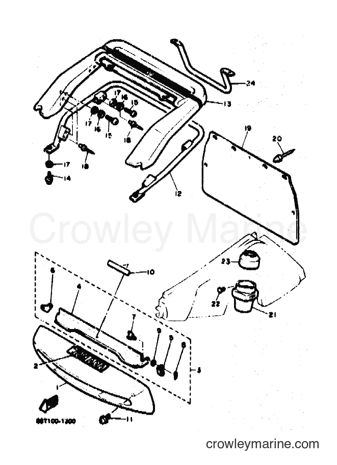 1991 Snowmobile VT480 - VT480 (88T1) [010] - BUMPER