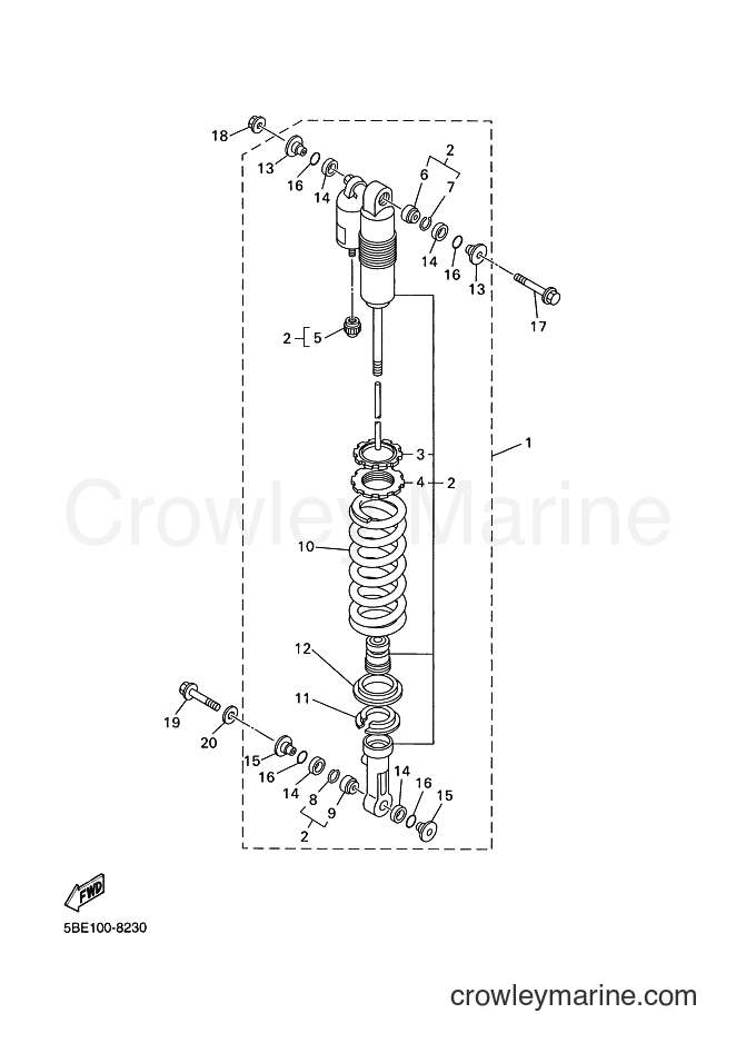 1998 Dirt Bike WR400F - WR400F (5BF2) [080] - REAR SUSPENSION