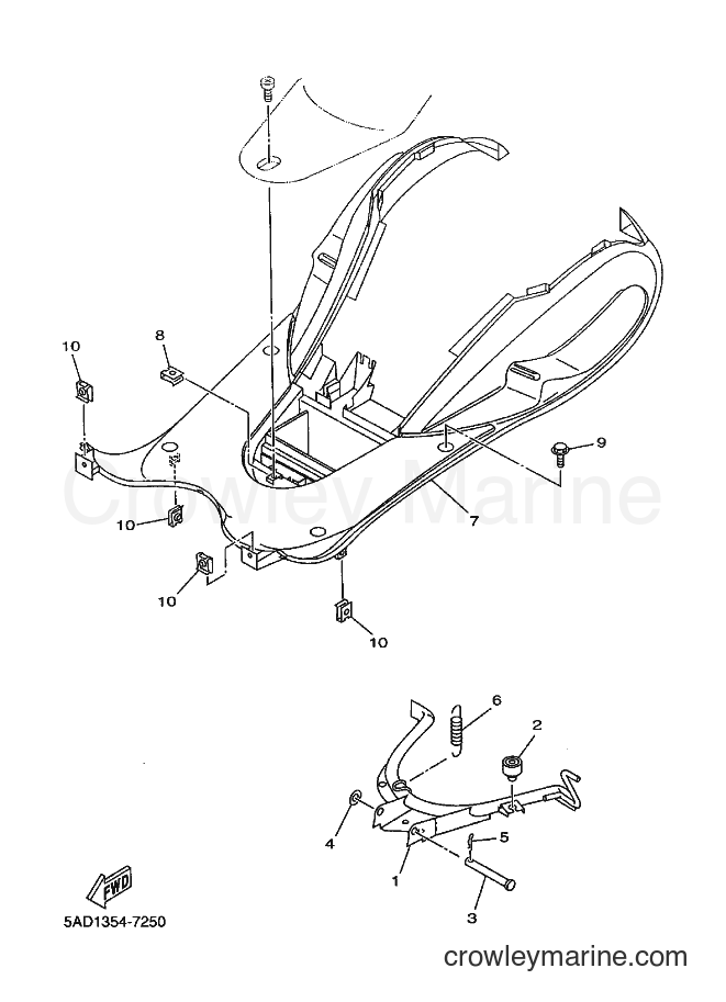 1999 Scooter YN50 - YN50 (5BV3) [010] - STAND & FOOTREST