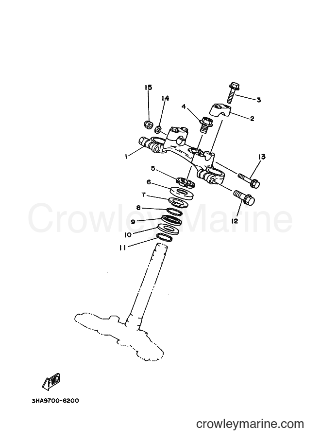 1999 Street Bike AG100F - AG100F (5HS1) [010] - STEERING