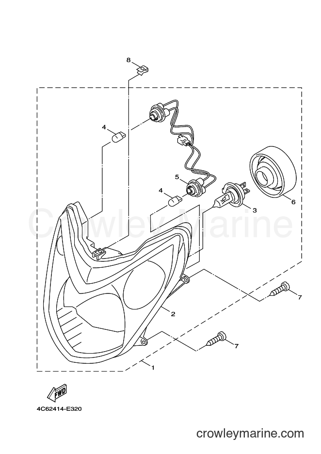 Yamaha Motors XC125 (4P92) [030] - HEADLIGHT