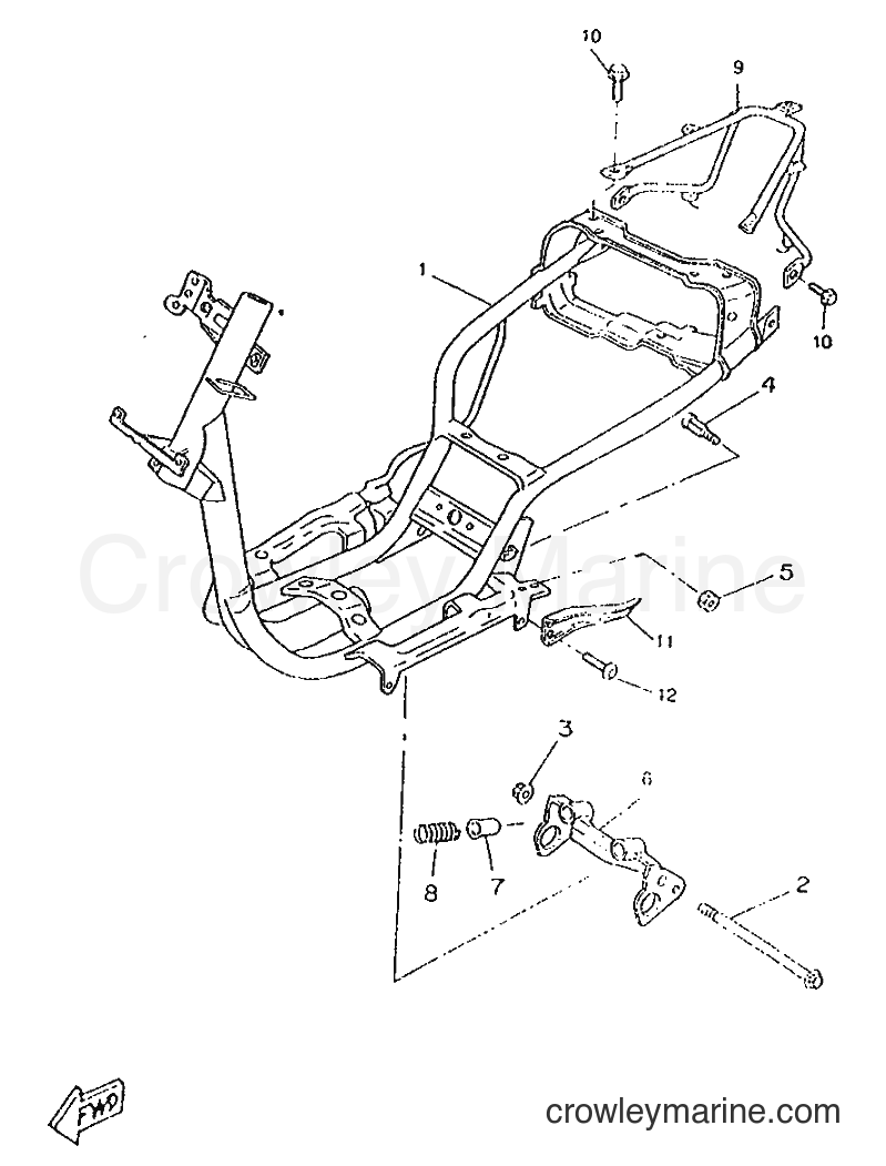 1996 Scooter CW50RSP - CW50RSP (4WS1) [999] - FRAME