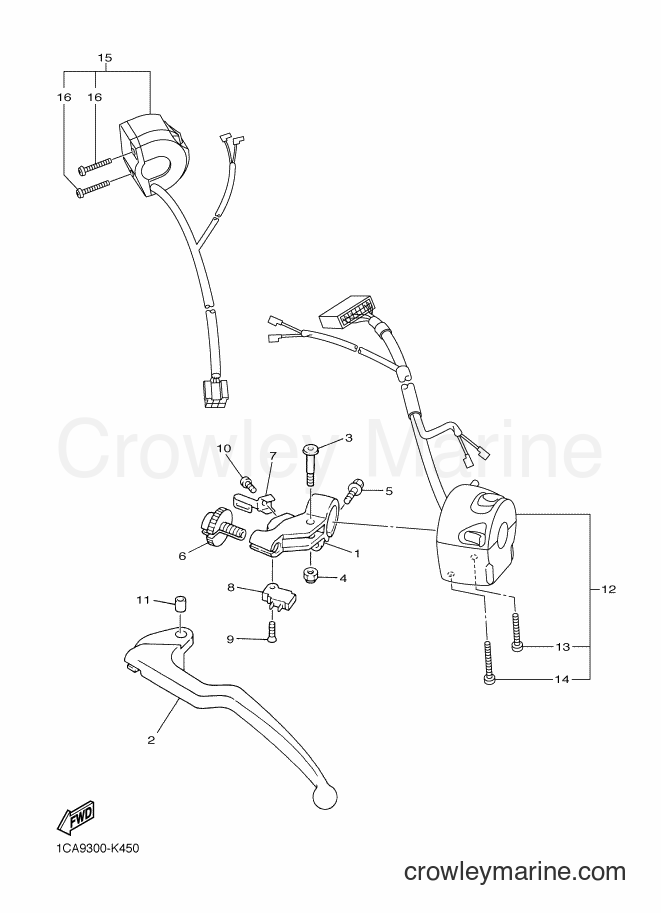 2013 Street Bike FZ1-S - FZ1-S (2DV2) [010] - HANDLE SWITCH & LEVER