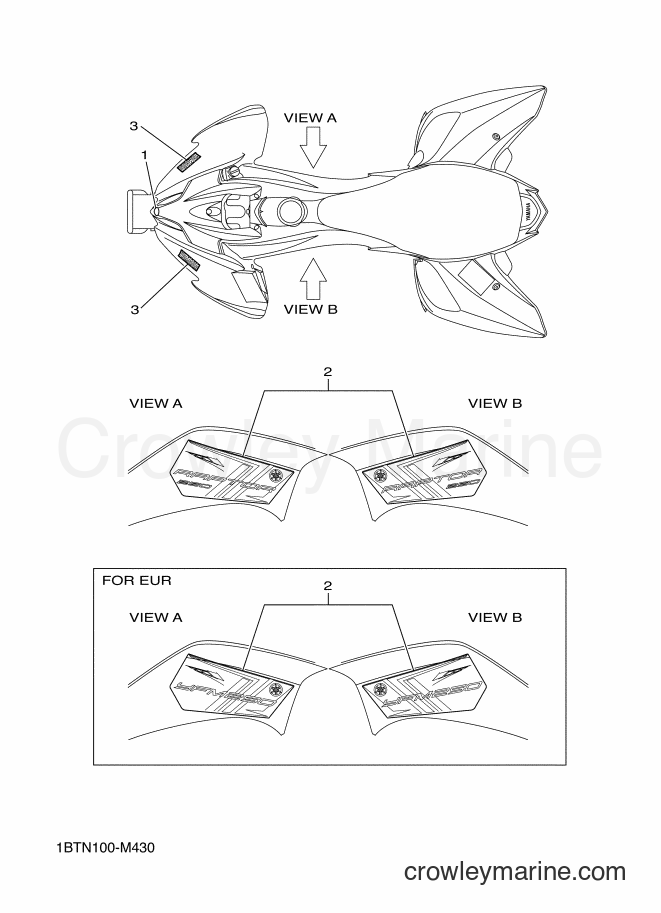 Yamaha Motors YFM250R (1BTN) [010] - GRAPHICS
