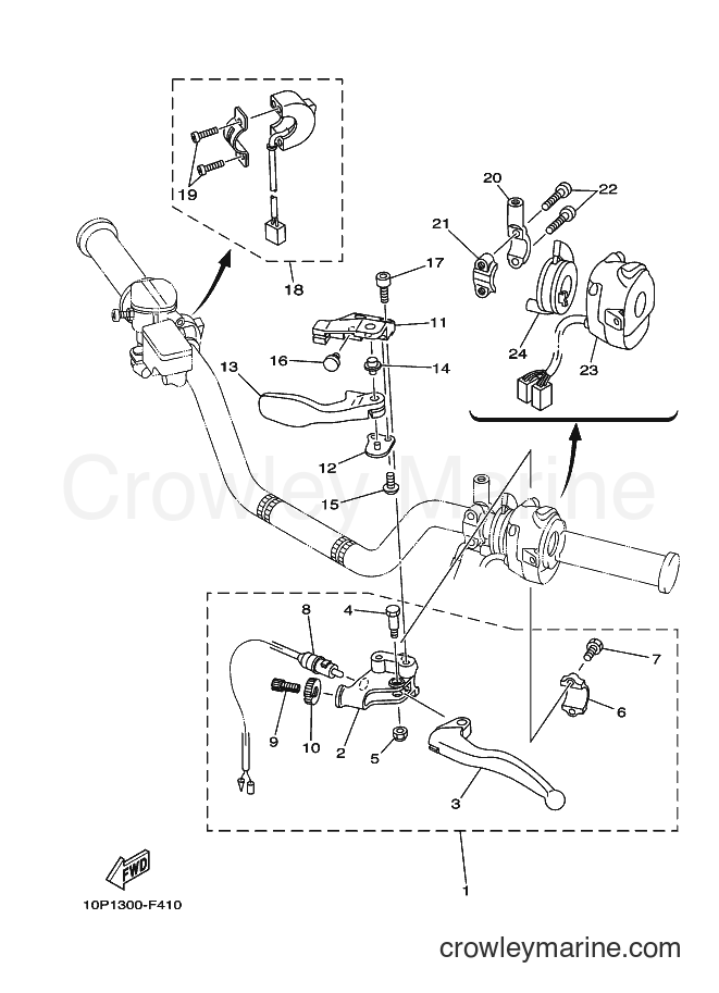 2007 ATV YFM350R - YFM350R (10P2) [010] - HANDLE SWITCH & LEVER