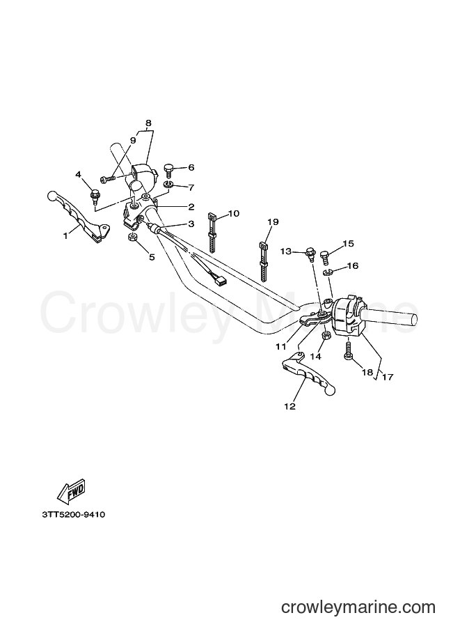 2009 Dirt Bike DT125 - DT125 (3TTG) [010] - HANDLE SWITCH & LEVER 2
