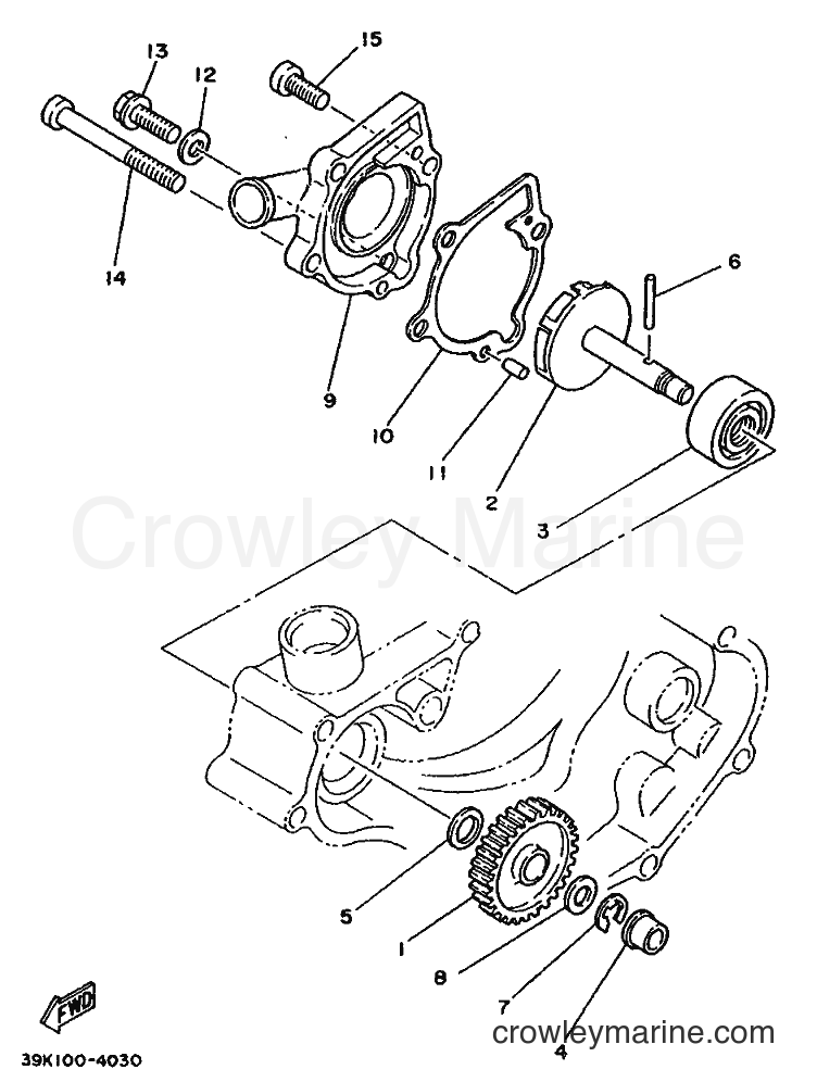 1987 Dirt Bike YZ80 - YZ80 (2JF) [999] - WATER PUMP