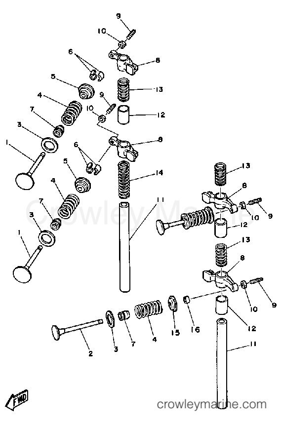 Yamaha Motors FT9.9XH - VALVE