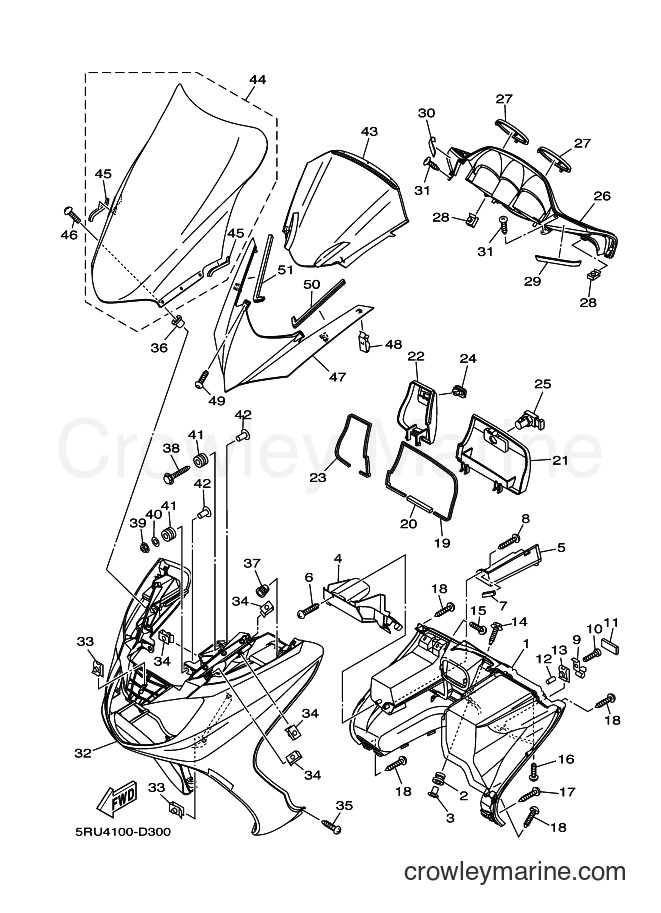 Yamaha Motors YP400 (5RU6) [030] - LEG SHIELD