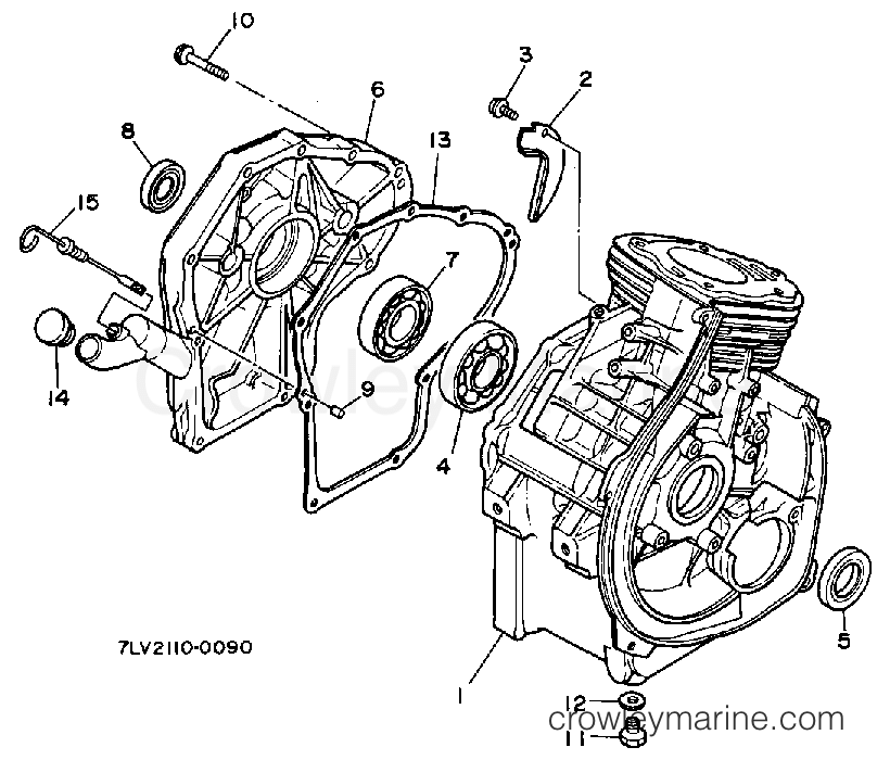 Yamaha Motors EF5000EA - CRANKCASE EF5000EA