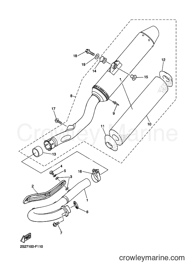 2007 Dirt Bike YZ450F - YZ450F (2S28) [010] - EXHAUST