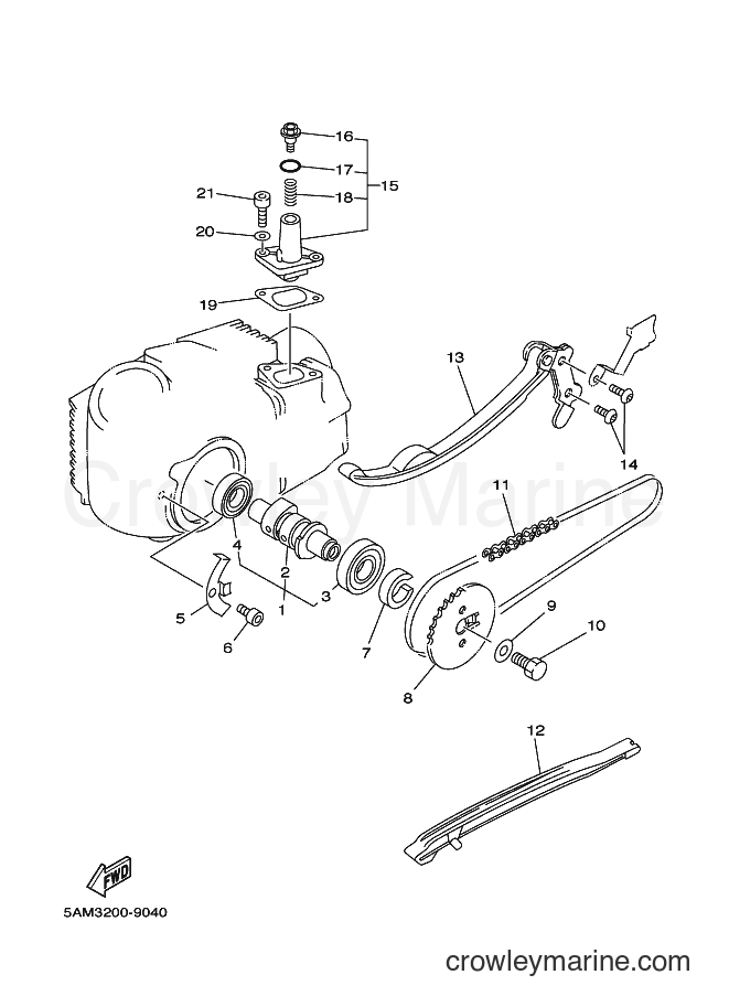 1999 Scooter T105E - T105E (5AM4) [010] - CAMSHAFT & CHAIN