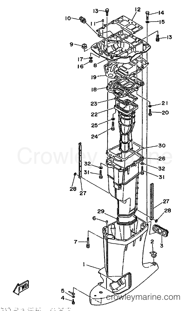 Yamaha Motors 115B (6E5) [999] - UPPER CASING