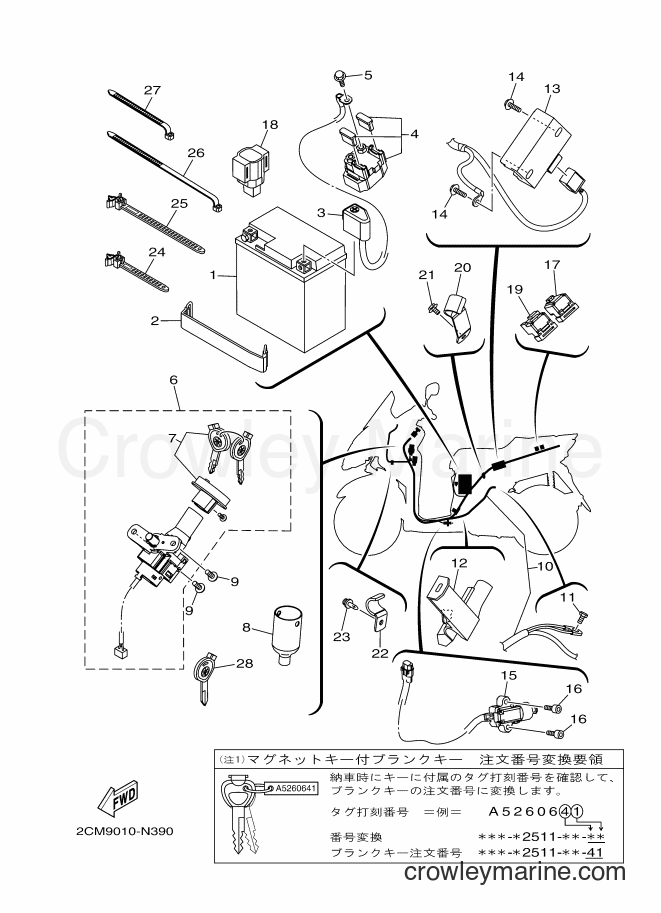 2015 Maxi-Scooter MW125 - MW125 (2CM9) [010] - ELECTRICAL 1