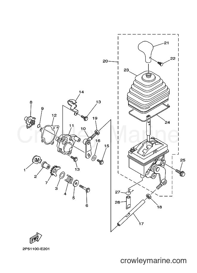 2007 ATV YXR450F - YXR450F (2P59) [010] - SHIFT SHAFT