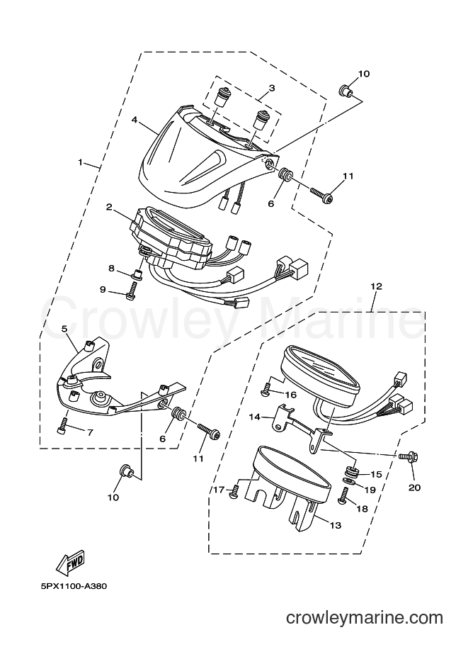 Yamaha Motors XV1700PC (5PX3) [010] - METER