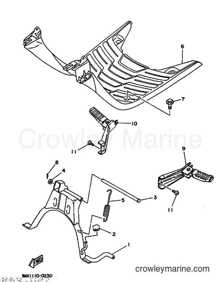 1991 Scooter CW50 - CW50 (4CA2) [999] - STAND & FOOTREST