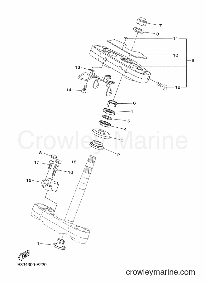 Yamaha Motors XVS950CR (B33L) [010] - STEERING