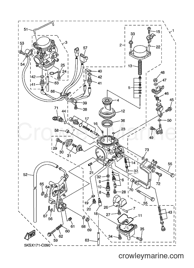 2004 Cruiser XVS1100ATL - XVS1100ATL (5YS7) [010] - CARBURETOR