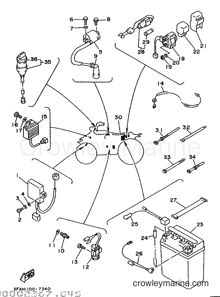 Yamaha Motors YFA1 (3FAJ) [010] - ELECTRICAL 1