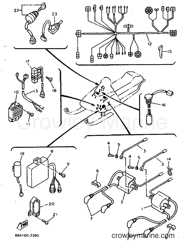 Yamaha Motors VX750 (89A1) [999] - ELECTRICAL 1