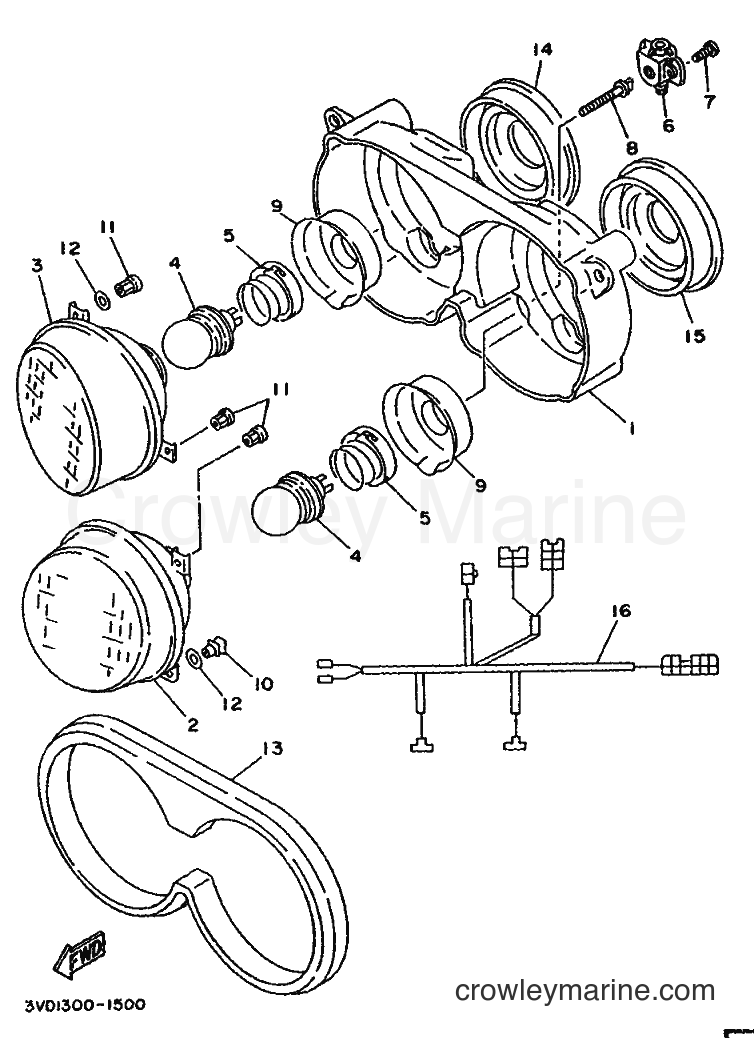 Yamaha Motors TDM850 (4CF4) [999] - ALTERNATE FOR HEADLIGHT
