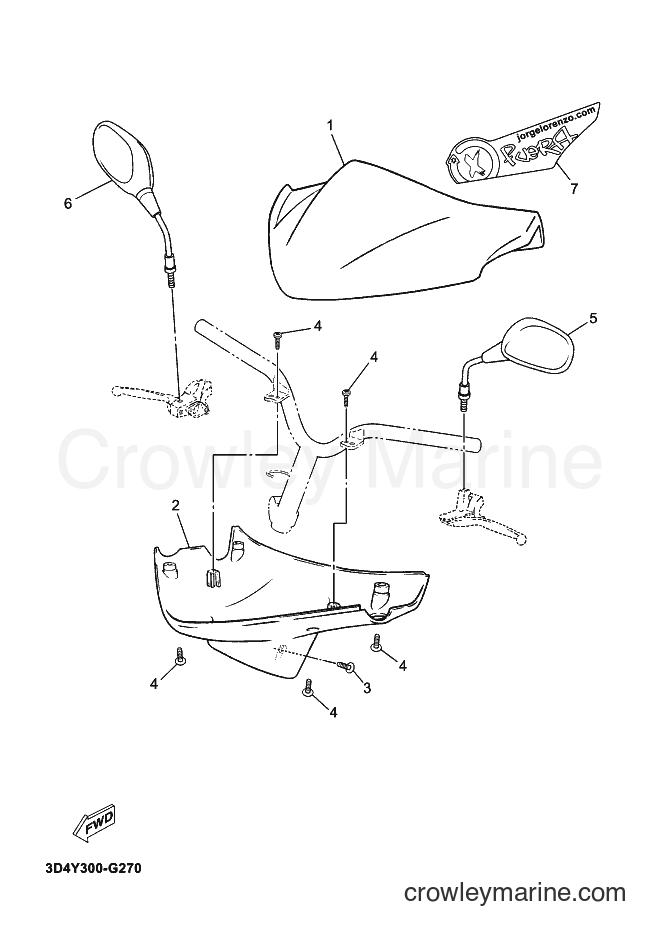 2008 Scooter CS50Z - CS50Z (3D4Y) [060] - COWLING 1