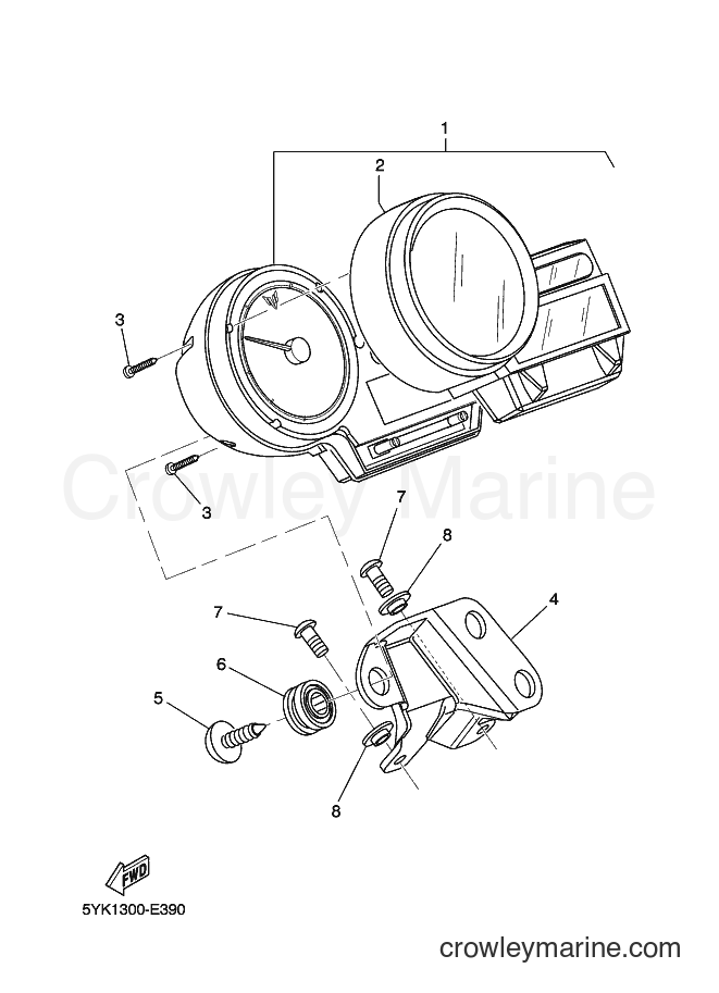 2007 Street Bike MT03 - MT03 (5YK2) [030] - METER