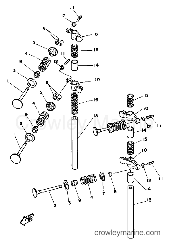 Yamaha Motors F9.9SG - VALVE