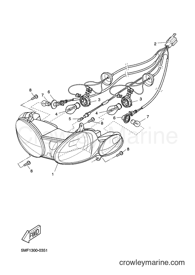 Yamaha Motors XN150 (5PR2) [010] - HEADLIGHT