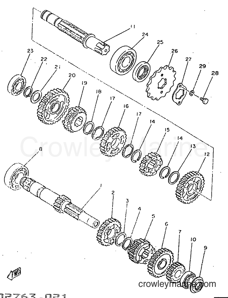 Yamaha Motors SR250 (21L2) [010] - TRANSMISSION
