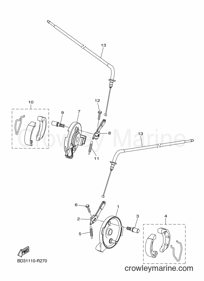 2017 ATV YFM90R - YFM90R (BD35) [010] - FRONT BRAKE