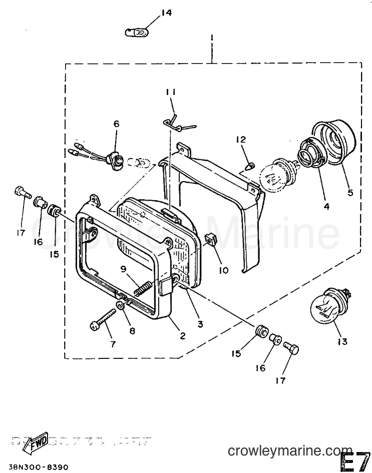 1989 Dirt Bike DT125R - DT125R (3PY1) [999] - HEADLIGHT