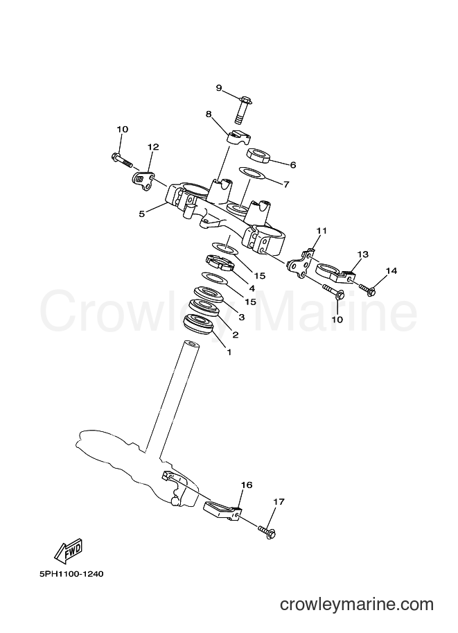 2001 Dirt Bike WR250F - WR250F (5PH2) [080] - STEERING