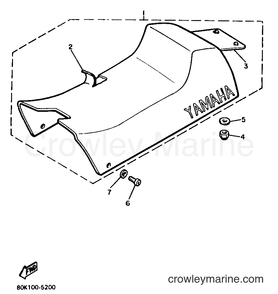 1990 Snowmobile PZ480 - PZ480 (86J2) [010] - SEAT