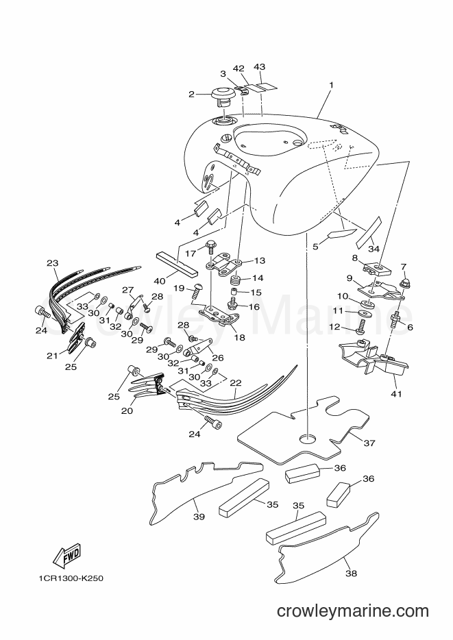 2012 Cruiser XV1900A - XV1900A (1CR3) [010] - FUEL TANK